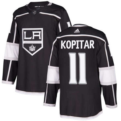 Adidas Men Los Angeles Kings #11 Anze Kopitar Black Home Authentic Stitched NHL Jersey